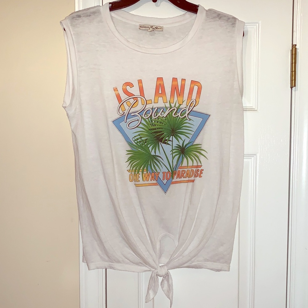 White Island bound one way to paradise graphic tee